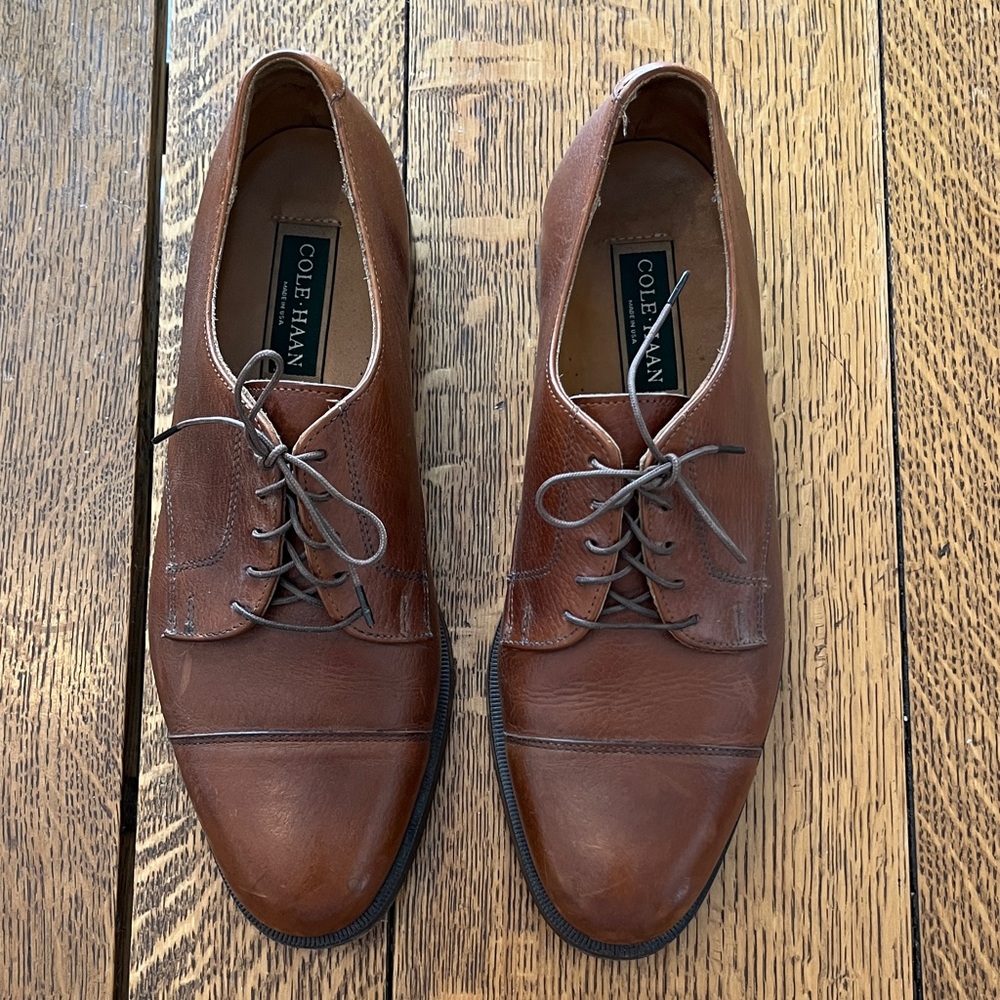 Cole Haan Men's Leather Cap Toe Oxford Shoes